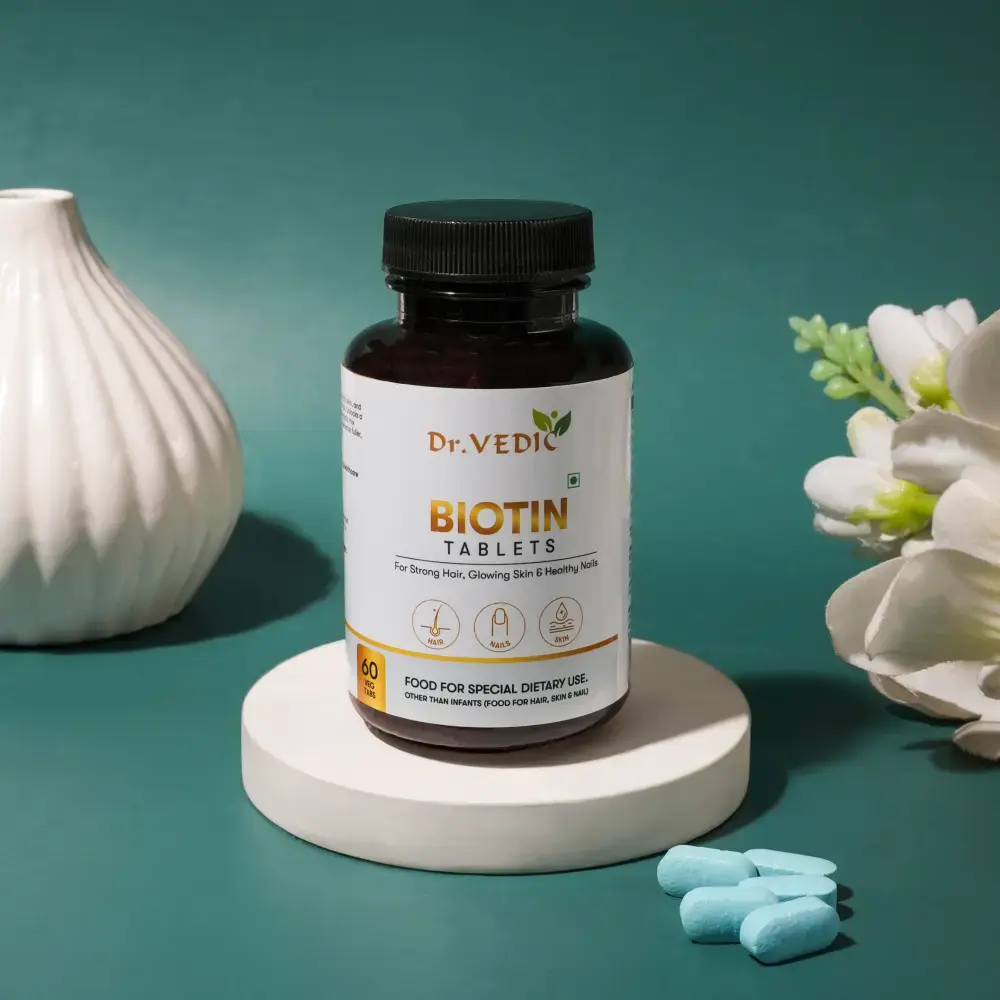 Dr.Vedic 100% Natural Biotin Tablets 60
