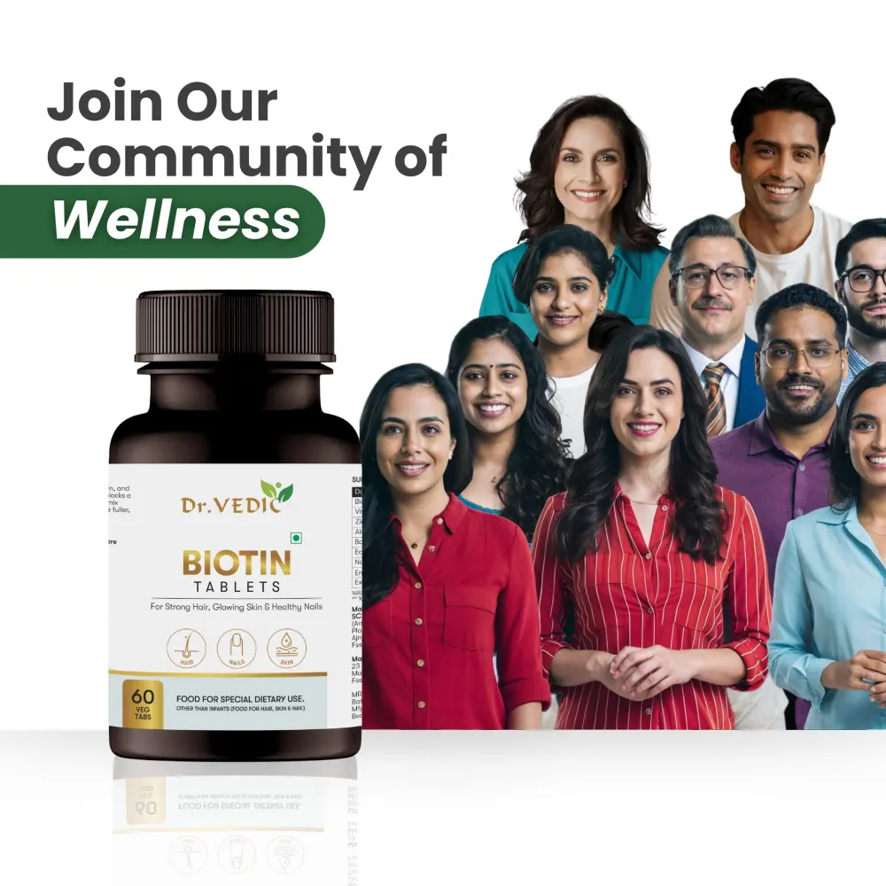 Dr.Vedic 100% Natural Biotin Tablets 60