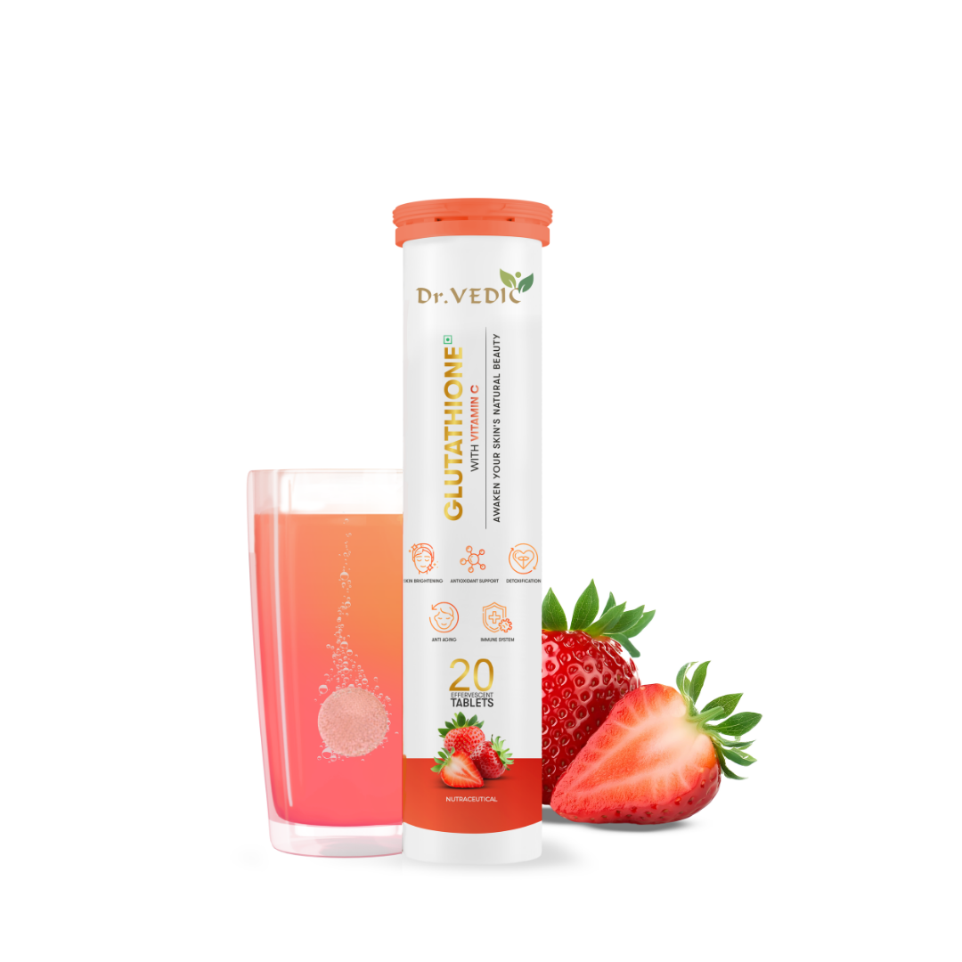 Dr.Vedic Glutathione Tablets (StrawBerry Flavour)