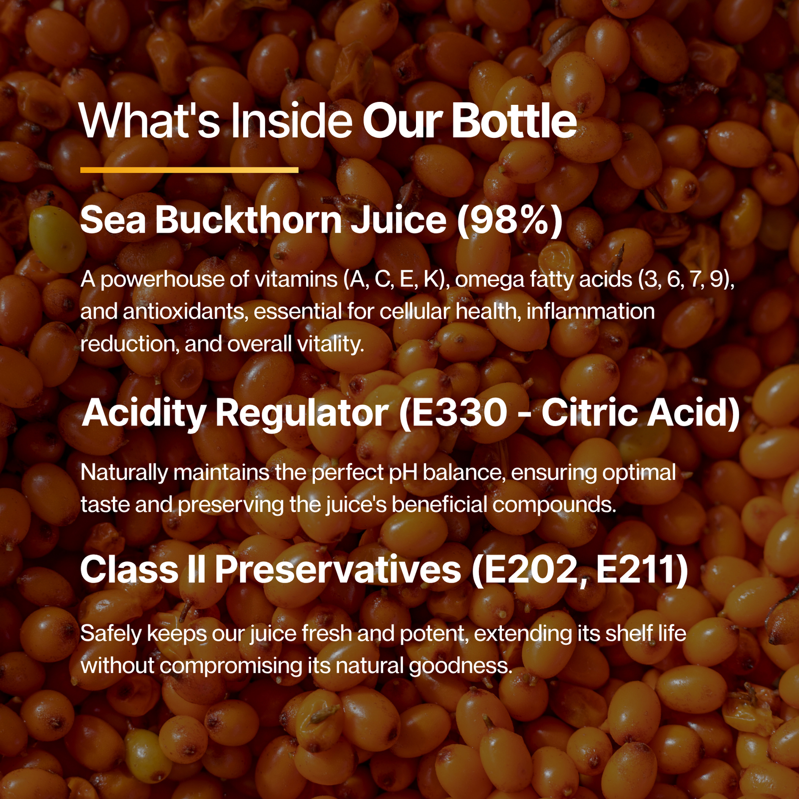 Dr.Vedic Himalayan Sea Buckthorn Juice 500ml - Image 5